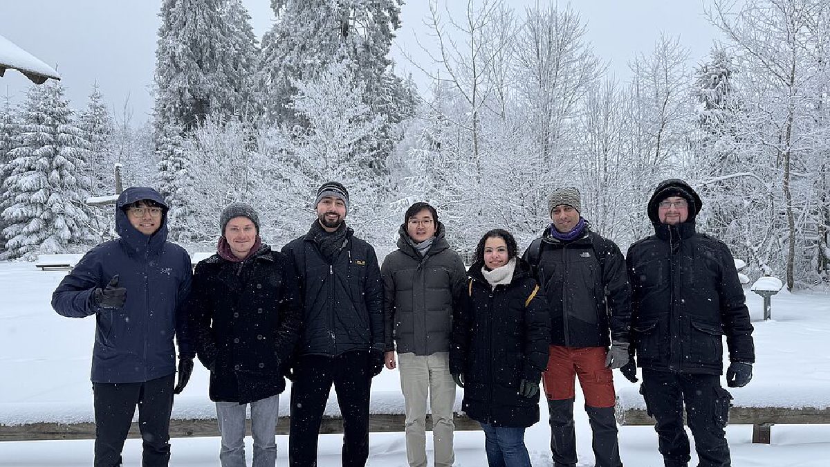 Group members hiking during the 2026 annual retreat in Willingen